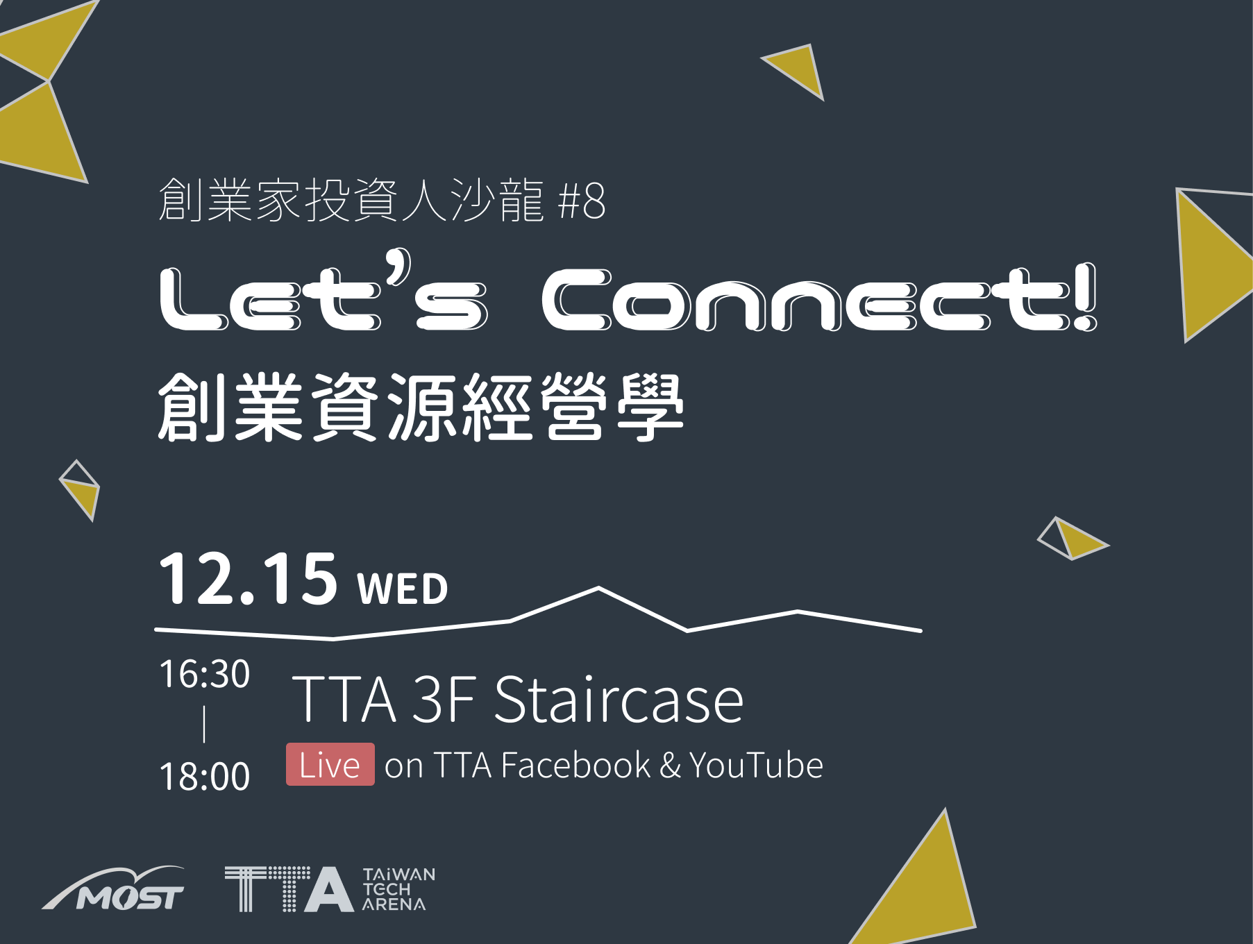 🎬TTA Entrepreneurial Investor Salon #8 Let’s Connect! 創業資源經營學